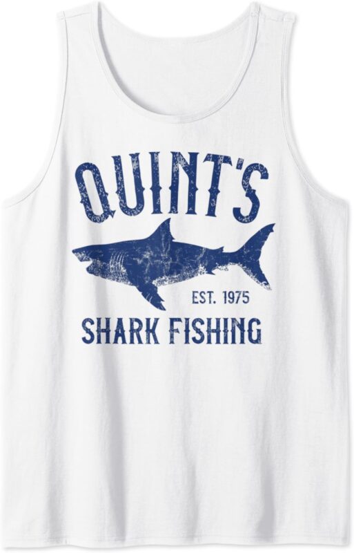 Vintage Quint’s Shark Fishing 1975 Retro Tank Top