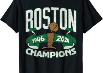 Vintage Retro Boston Champions Design Boston B-Ball City T-Shirt