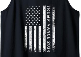 Vintage Trump 2024 President Election Trump Vance 2024 Tank Top t shirt vector art