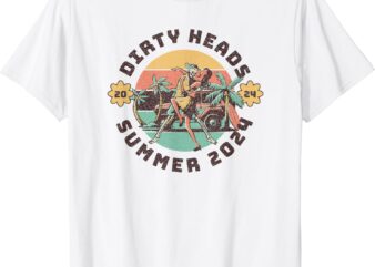 Vintage dirty heads in retro style T-Shirt