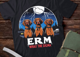 LT-P2 Funny Erm The Sigma Ironic Meme Quote Vizslas Dog t shirt vector graphic