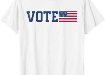 Vote USA Election Tee _ Patriotic American Flag Voting T-Shirt