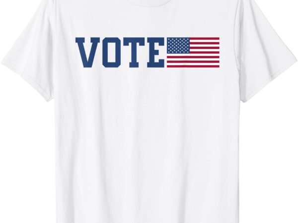 Vote usa election tee _ patriotic american flag voting t-shirt