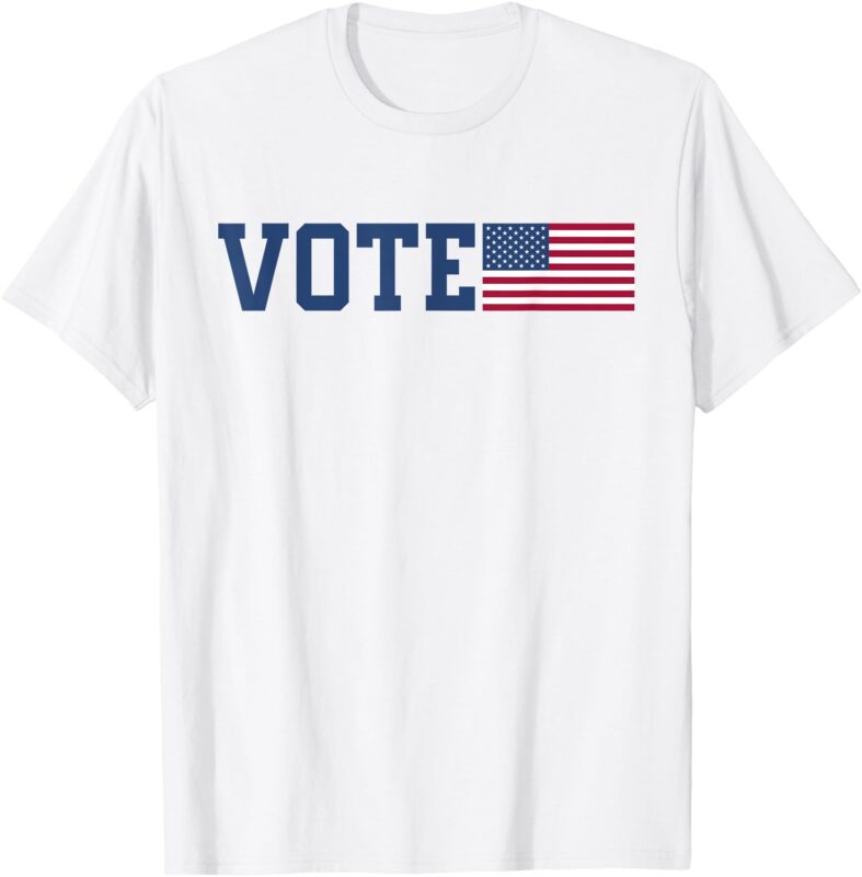 Vote USA Election Tee _ Patriotic American Flag Voting T-Shirt