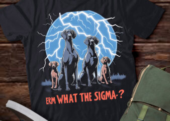 LT-P2 Funny Erm The Sigma Ironic Meme Quote Weimaraners Dog t shirt vector graphic