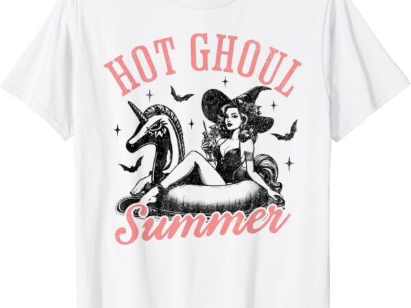 Women mens funny halloween hot ghoul summer summerween t-shirt