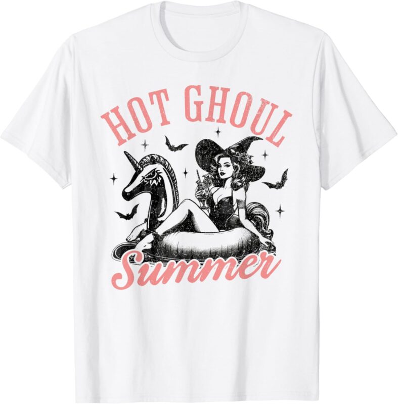 Women Mens Funny Halloween Hot Ghoul Summer Summerween T-Shirt