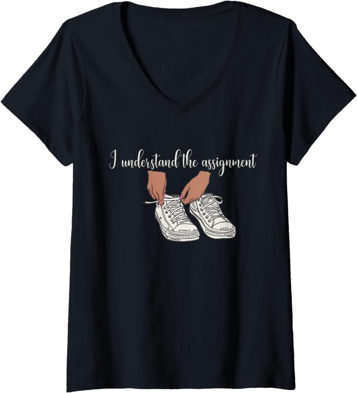 Womens I understand the assignment V-Neck T-Shirt (2)