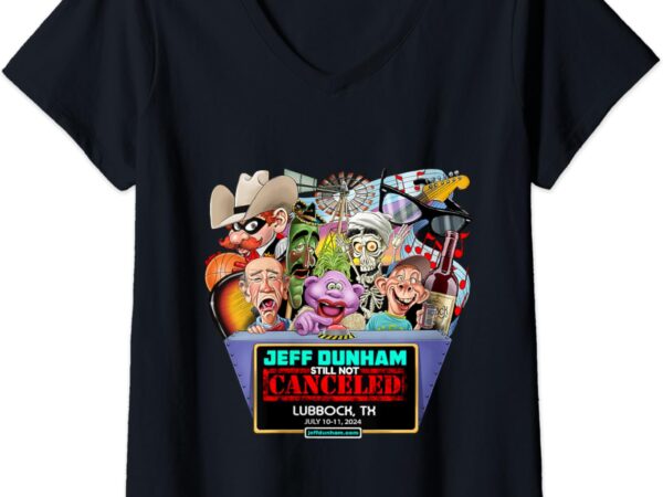 Womens jeff dunham lubbock, tx (2024) v-neck t-shirt