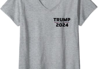 Womens Trump 2024 Take America Back V-Neck T-Shirt