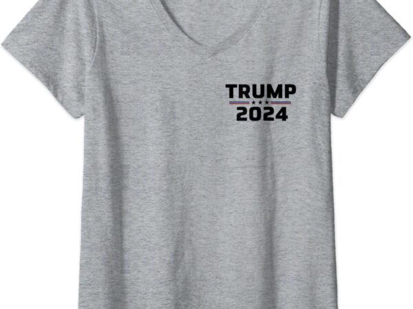 Womens trump 2024 take america back v-neck t-shirt