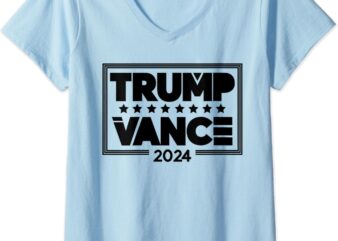 Womens Trump Vance Voter Clothing 2024 Election V-Neck T-Shirt