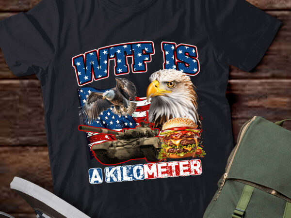 Wtf is a kilometer funny political eagle american flag lts-d t shirt design for sale