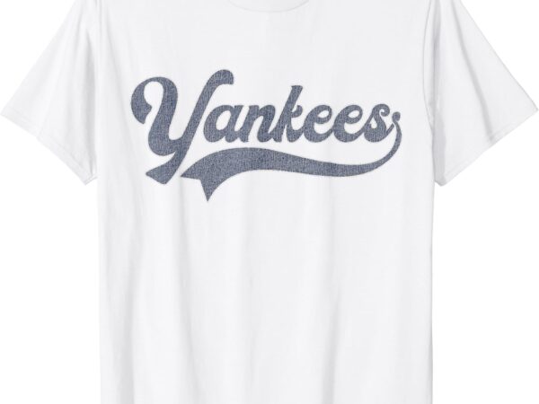 Yankees name vintage retro tee t shirt design template