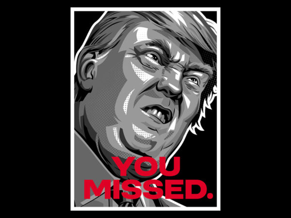 You missed t shirt design template