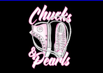 Chucks And Pearls I’M With Her Kamala 2024 PNG, Chucks And Pearls PNG