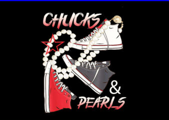 Chucks And Pearls I’M With Her Kamala 2024 PNG, Chucks And Pearls PNG