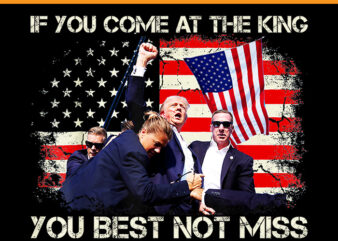 If You Come At The King You Best Not Miss Trump PNG