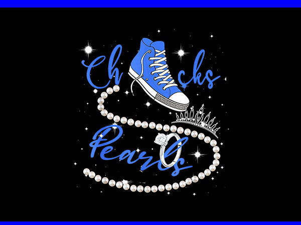 Chucks and pearls png, kamala harris sneakers png t shirt vector file