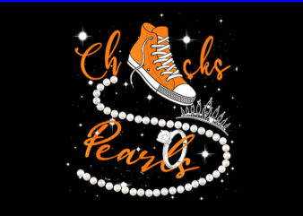 Chucks And Pearls PNG, Kamala Harris Sneakers PNG