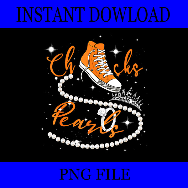 Chucks And Pearls PNG, Kamala Harris Sneakers PNG