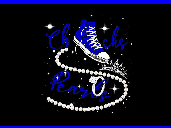 Chucks and pearls png, kamala harris sneakers png t shirt vector file