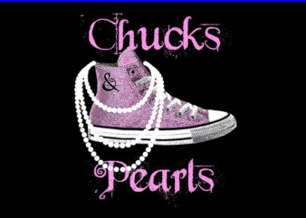 Chucks And Pearls PNG, Kamala Harris Sneakers PNG