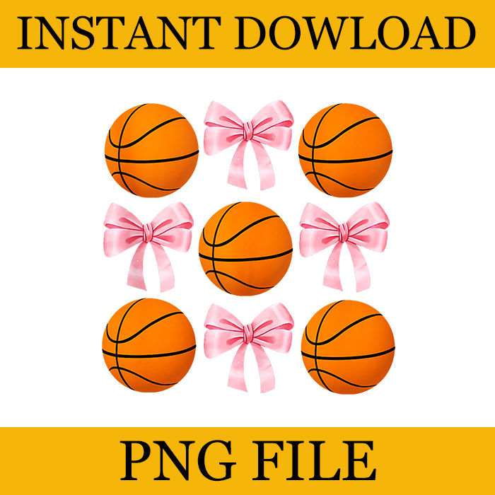 Baseballs and Bows Coquette PNG, Basketball and Bows Coquette PNG, Basketball Mom Game Day PNG, Blue Bows and Baseballs Raglan Baseball PNG,