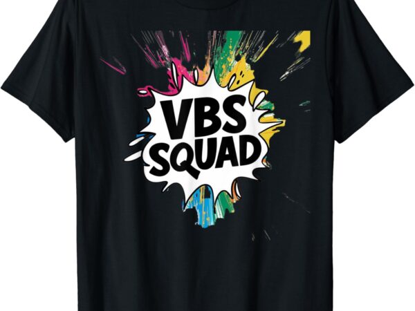 Allcolorvbs squad vacation bible school summer camp for kids t-shirt