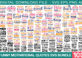 Funny Motivational quotes svg bundle/ 100 designs