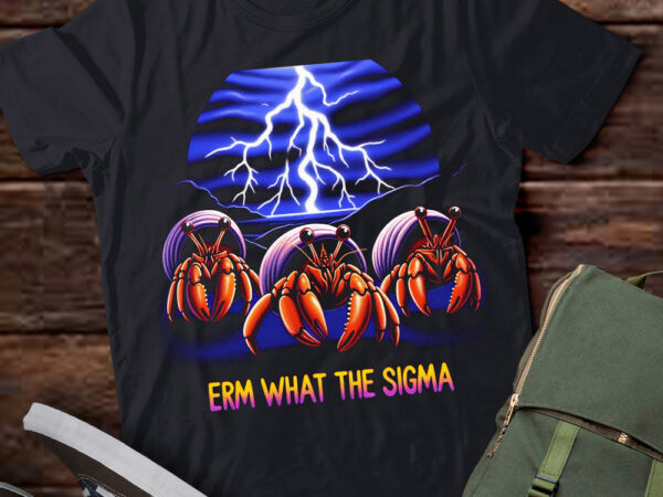 Lt-p2.1 funny erm the sigma ironic meme quote hermit crab t shirt vector graphic