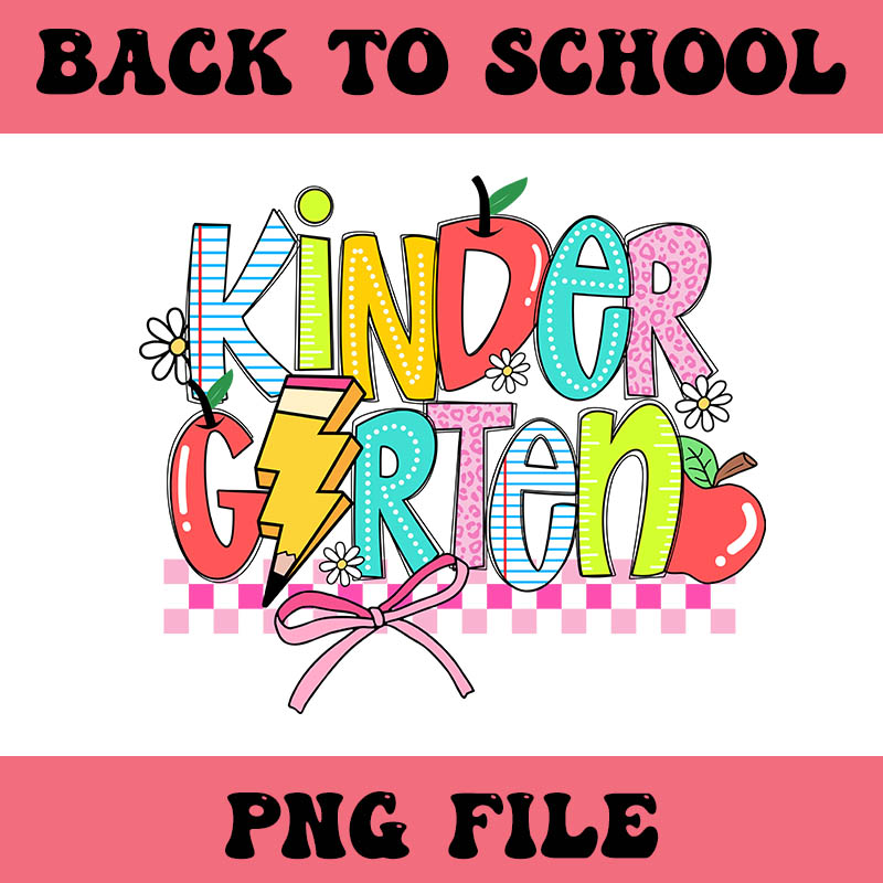 Kindergarten Back To School PNG, First Back To School PNG