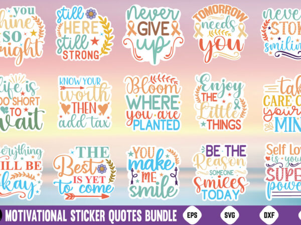 Motivational sticker bundle,inspirational sticker faith inspirational bible blessed christian cut files god words svg design cutting file cr