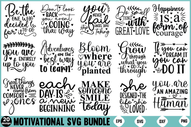 Motivational SVG Bundle Positive Quotes Bundle Motivational Quotes Svg Bundle Motivational Svg Bundle Positive Quotes Svg Bundle Inspiration