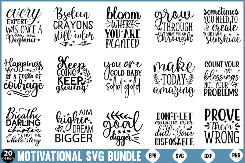 Motivational SVG Bundle Positive Quotes Bundle Motivational Quotes Svg Bundle Motivational Svg Bundle Positive Quotes Svg Bundle Inspiration