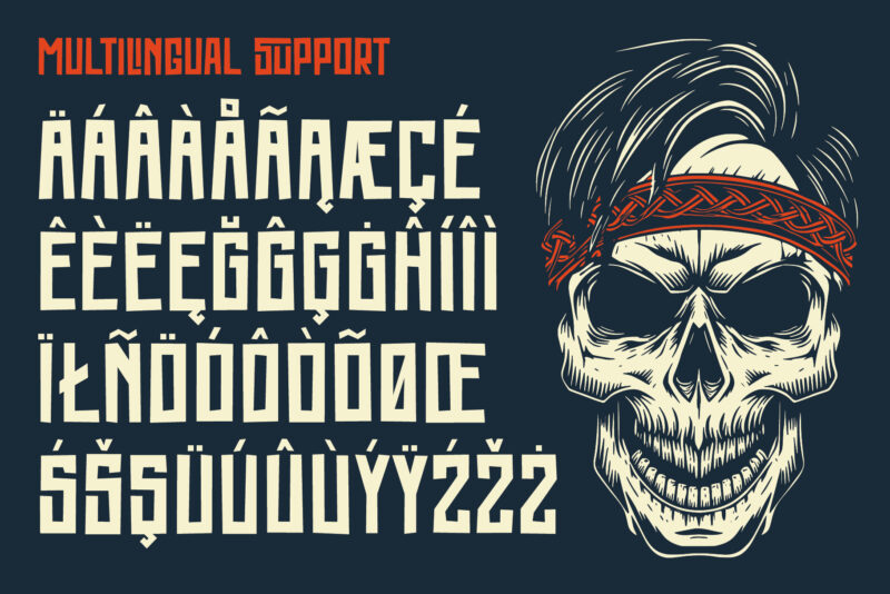 Rockforge Font and 6 t-shirts BUNDLE