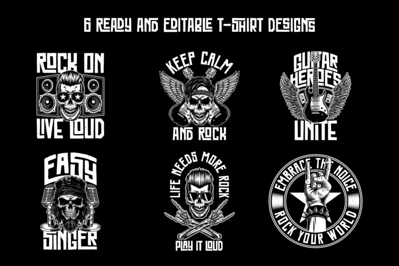 Rockforge Font and 6 t-shirts BUNDLE