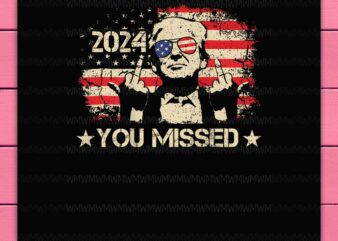 Trump You Missed – Trump Shooting 2024 News PNG Design T-Shirt