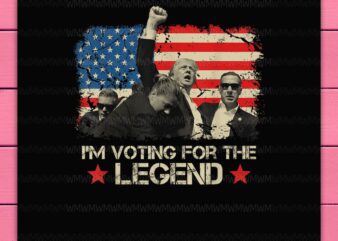 Trump Voting For The Legend President America Flag Design PNG T-shirt Trump Shooting You Missed