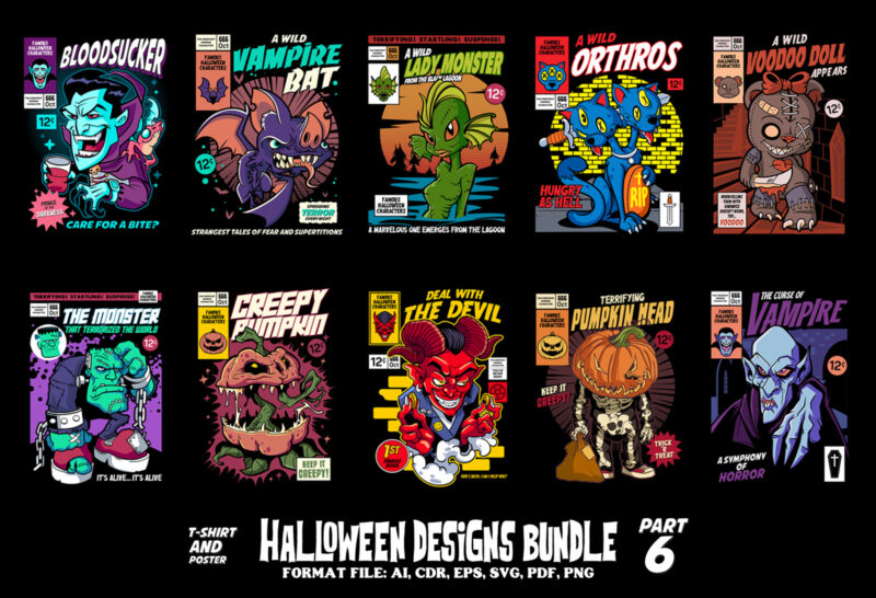 HALLOWEEN DESIGNS BUNDLE part 6