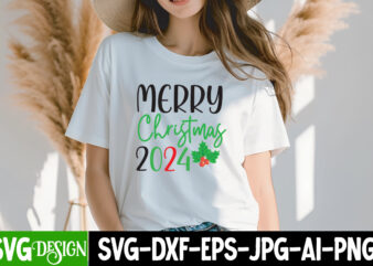 Merry Christmas 2024 T-Shirt Design, Merry Christmas 2024 SVG Design , Christmas T-Shirt Design, Christmas T-Shirt Design bundle, Christmas