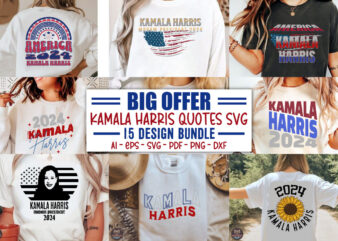 Kamala Harris SVG Bundle, Kamala Svg 2024, madam Kamala harris svg bundle, kamala harris for president, Kamala Harris svg, madam president,