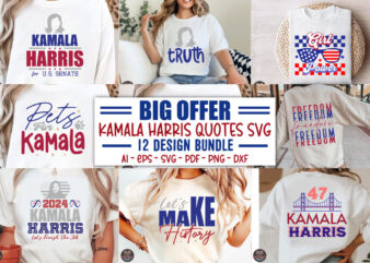 Kamala Harris SVG Bundle, Kamala Svg 2024, madam Kamala harris svg bundle, kamala harris for president, Kamala Harris svg, madam president, t shirt vector art