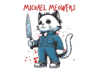 Michael Meowers Cat Halloween PNG, Michael Kill Halloween PNG t shirt designs for sale