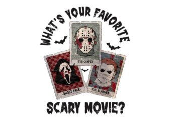 What’s Your Favorite Scary Movie Halloween PNG