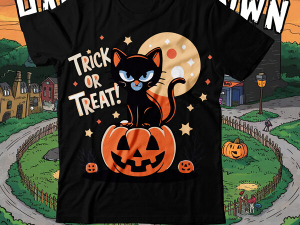 Trick or treat t-shirt design ,halloween t-shirt design,halloween,halloween t-shirt design bundle,happy helloween t-shirt design,helloween,