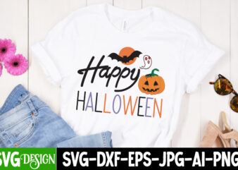 Happy Halloween T-Shirt Design, Happy Halloween SVG Design, Halloween,Halloween svg,Halloween SVG bundle,Halloween SVG Cut File,Halloween\