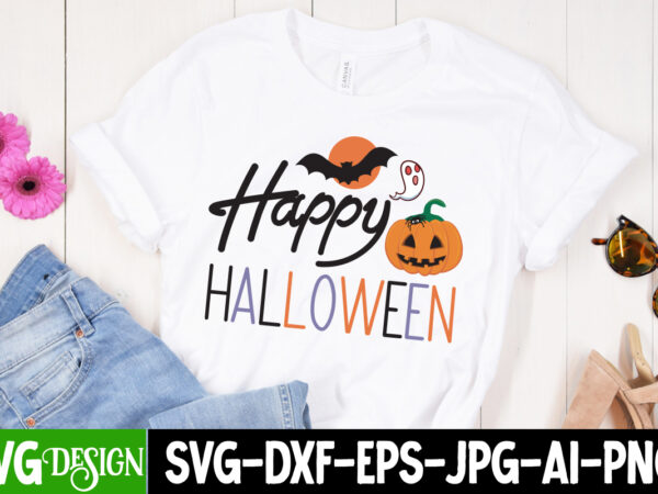 Happy halloween t-shirt design, happy halloween svg design, halloween,halloween svg,halloween svg bundle,halloween svg cut file,halloween\