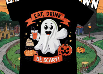 Eat Drink And be Scary ,Halloween t-shirt design,halloween,Halloween t-Shirt Design bundle,Happy helloween t-shirt design,helloween,