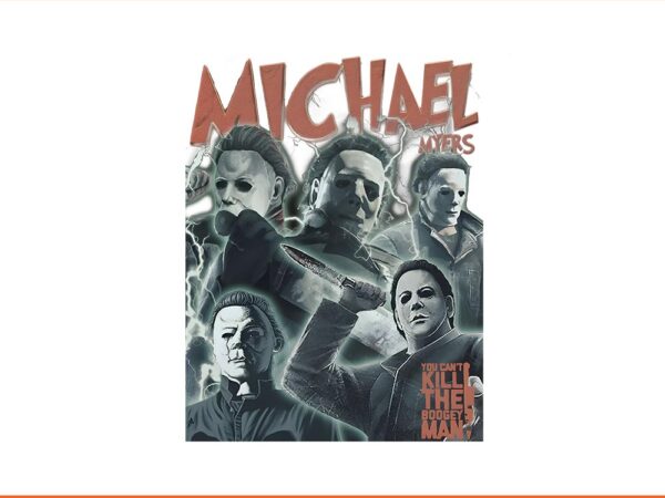 Michael myers halloween png, horror friend movie png t shirt designs for sale